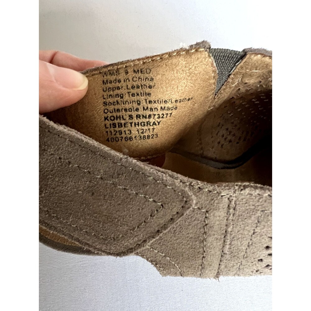 Sonoma Goods Vitalize Ortholite Open Toe Sandals Gray Ladies 9M Boho - Picture 5 of 7